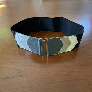 Black elastic waistband belt